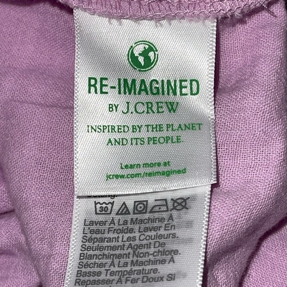 J Crew Women's Dress Size M Light Purple Size Zip Elastic Back Pockets - Picture 9 of 10